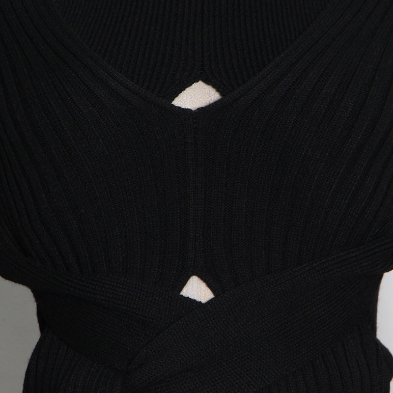 Massjifashion OEM Knitted Women Sexy Crop Top