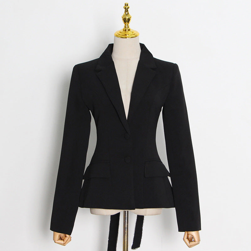 Massjifashion OEM Lapel Neck Button Front Blazer