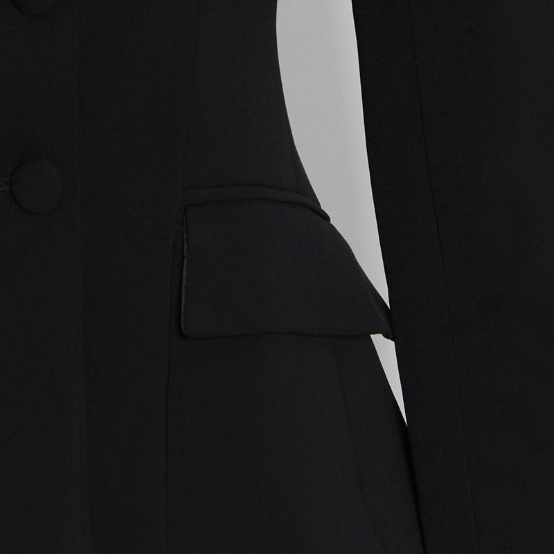 Massjifashion OEM Lapel Neck Button Front Blazer