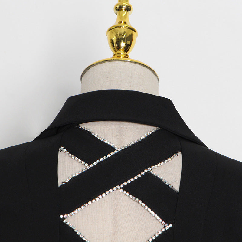 Massjifashion OEM Lapel Neck Button Front Blazer