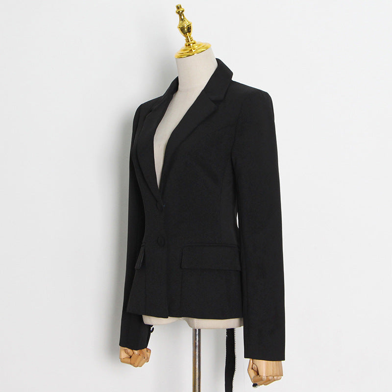 Massjifashion OEM Lapel Neck Button Front Blazer