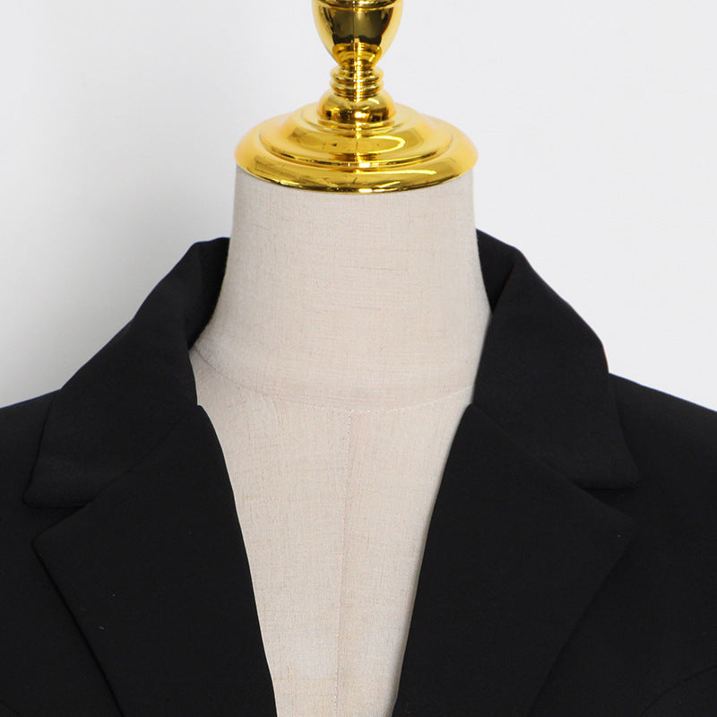 Massjifashion OEM Lapel Neck Button Front Blazer