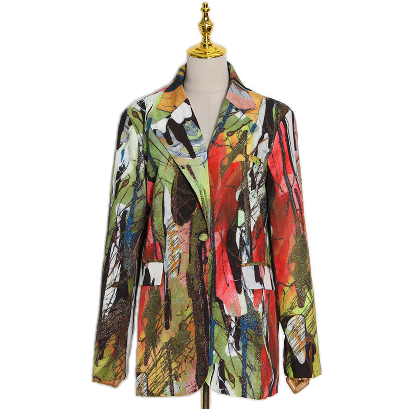 Massjifashion OEM 2023 Printed women's suit