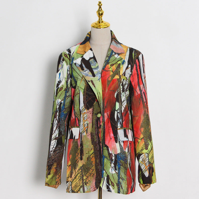 Massjifashion OEM 2023 Printed women's suit