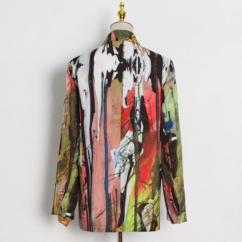 Massjifashion OEM 2023 Printed women's suit