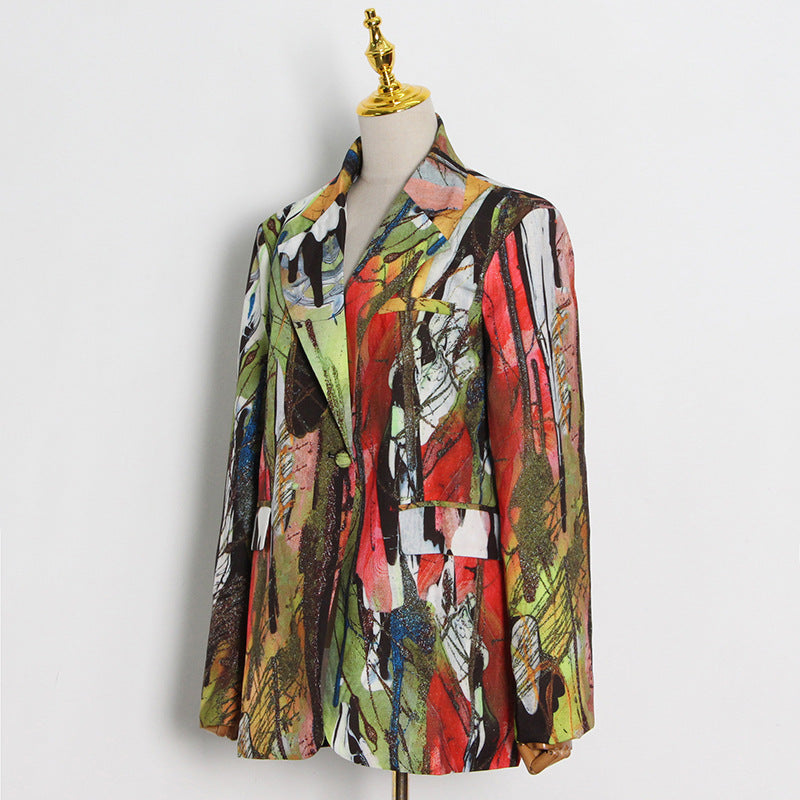 Massjifashion OEM 2023 Printed women's suit