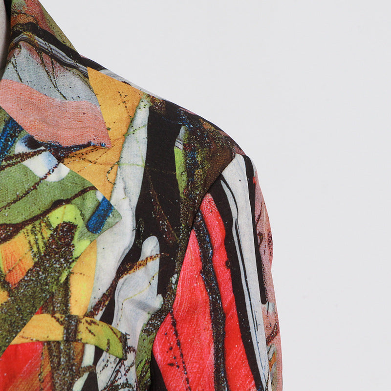 Massjifashion OEM 2023 Printed women's suit