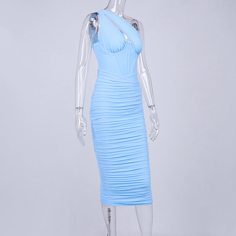 Massjifashion OEM Women Sleeveless fitted midi dress