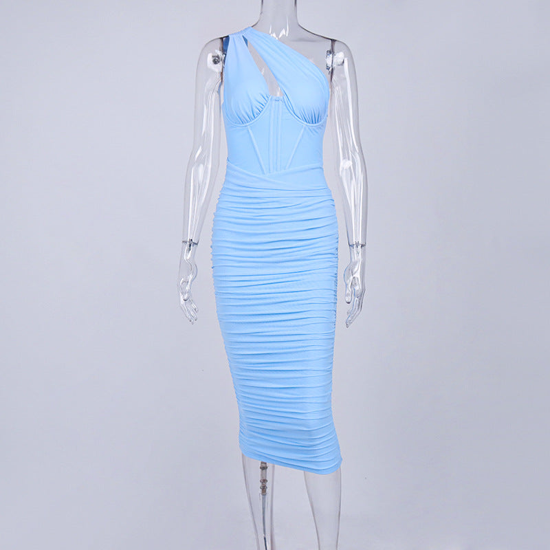 Massjifashion OEM Women Sleeveless fitted midi dress