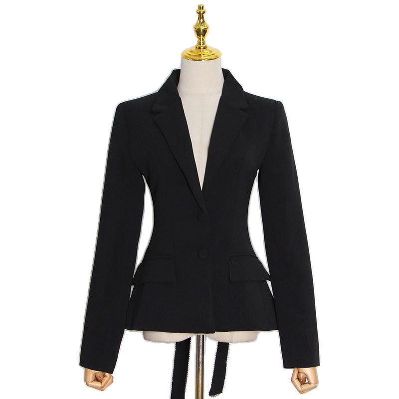 Massjifashion  OEM Lapel Neck Button Front Blazer