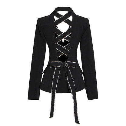 Massjifashion  OEM Lapel Neck Button Front Blazer