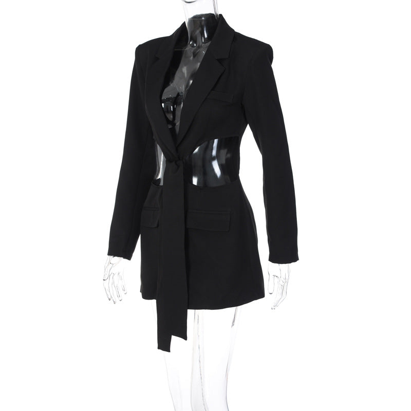 Massji OEM Women Blazer Jacket With Belt